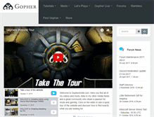 Tablet Screenshot of gophersvids.com